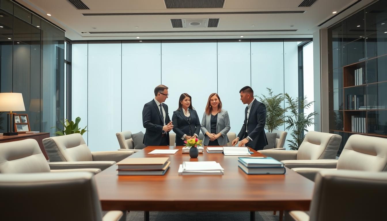 Family discussion on elder care planning